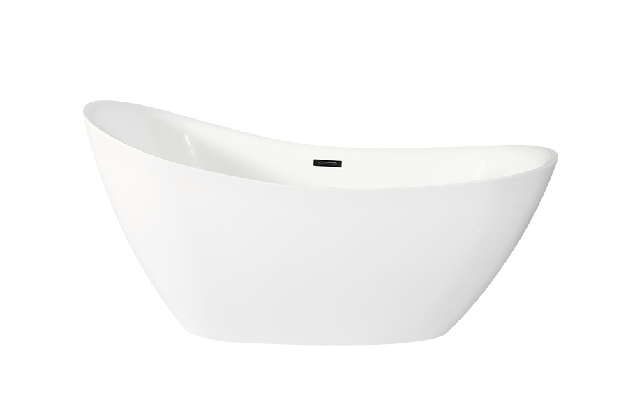305 Freestanding integrated household rectangle thin edge thick acrylic stone bathtub