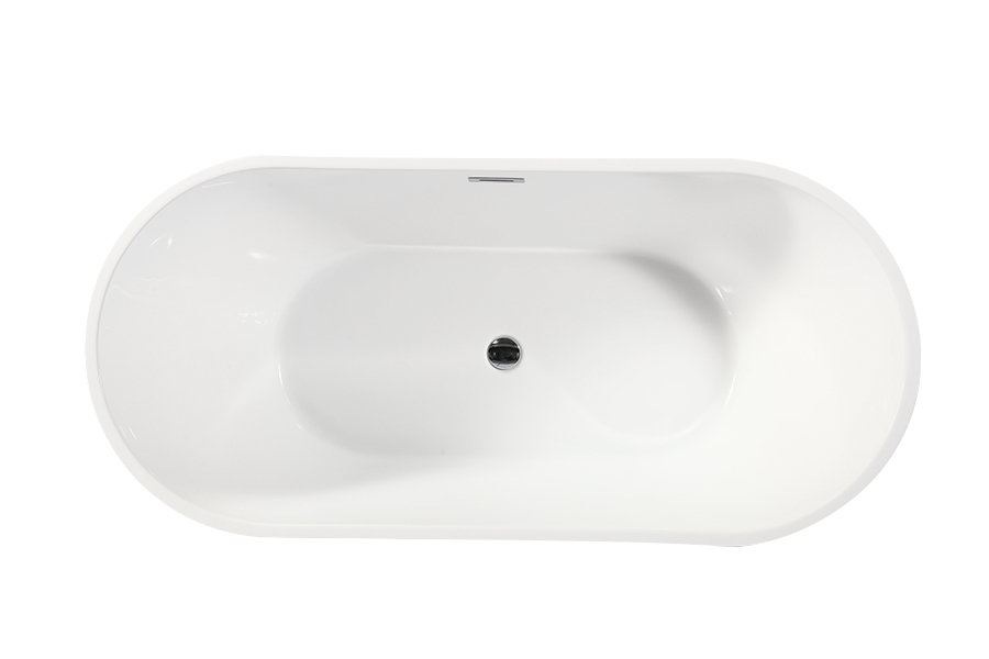 327 European type simple Freestanding household acrylic bathtub