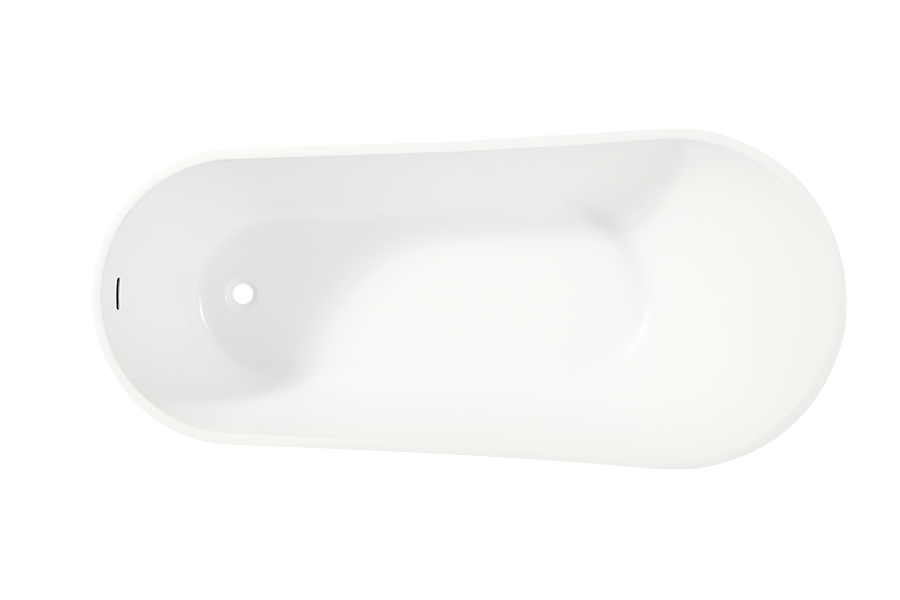318 Small apartment thin edge arc adult freestanding acrylic bathtub