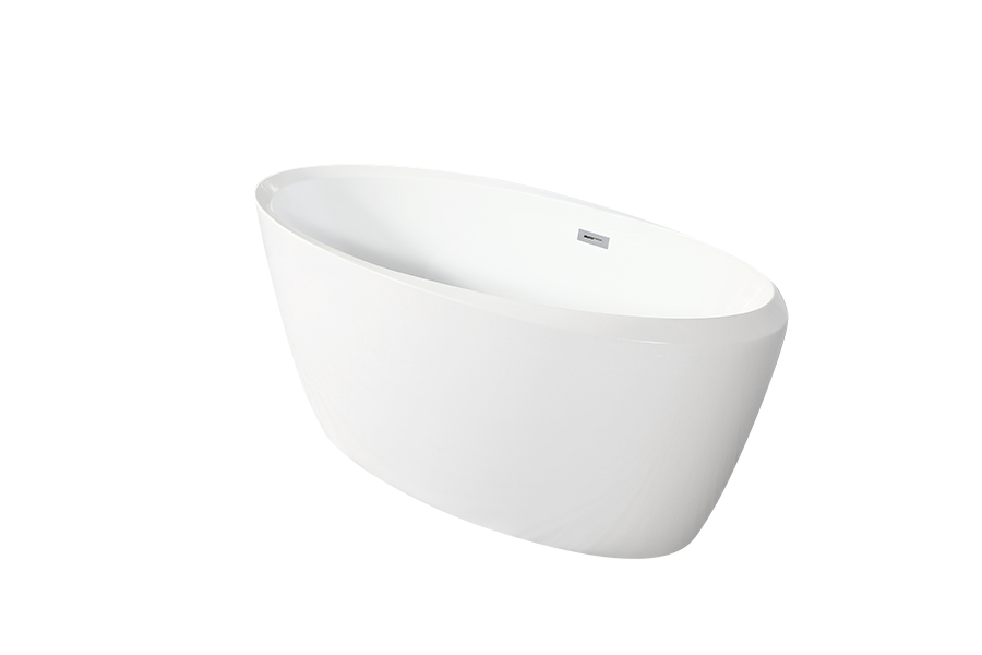 310 Household adult Acrylic rectangular integrated freestanding  bathtub