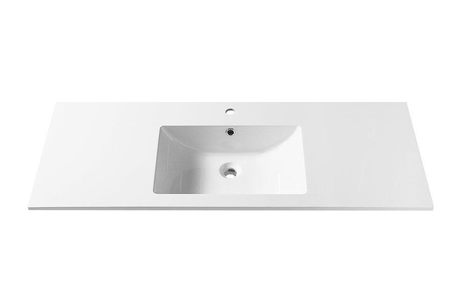 Ultra-wide artificial stone integrated washbasin