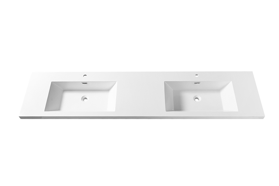 Artificial stone intrgrated 5 basin double washbasin