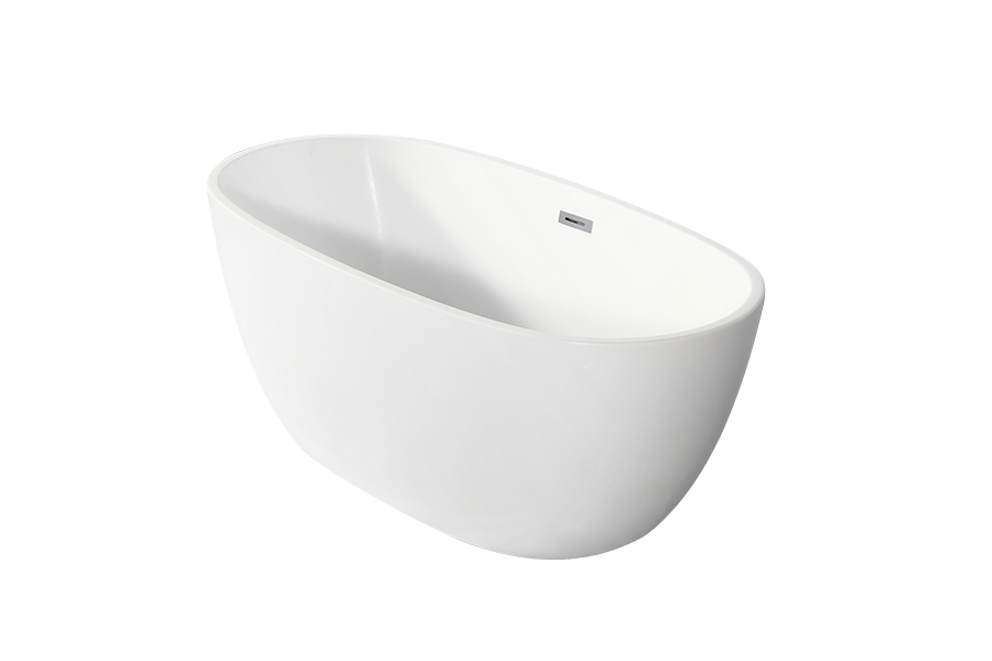 316 Fashion diamond cutting design freestanding integrated bathtub