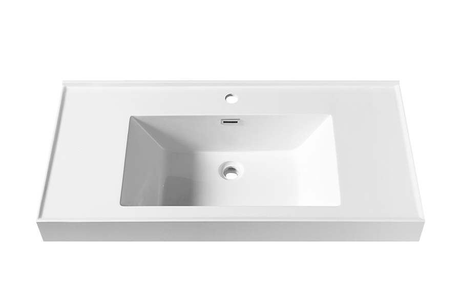 Semi embedded four sides water retaining basin