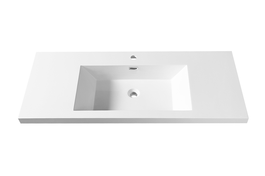 Artificial stone integrated single washbasin