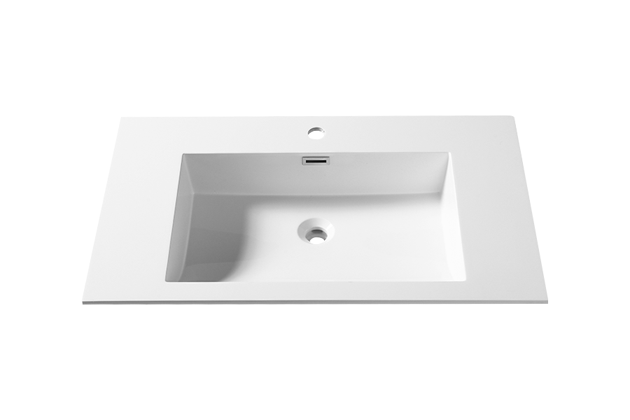 Artificial stone bathroom counter basin thin edge basin