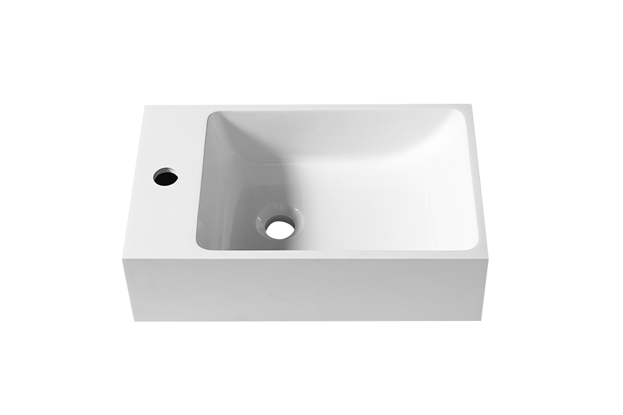 Small apartment balcony basin toilet turn corner basin ultra-narrow simple mini single washbasin