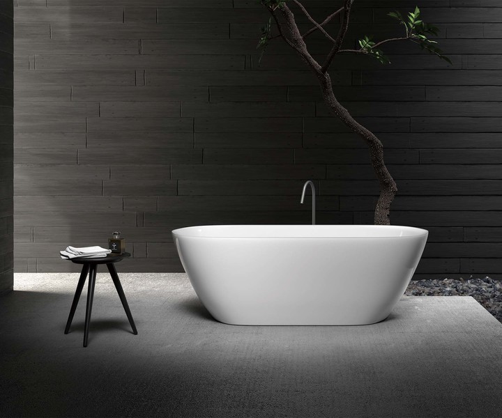 302 Adult acrylic elliptic household freestanding bathtub