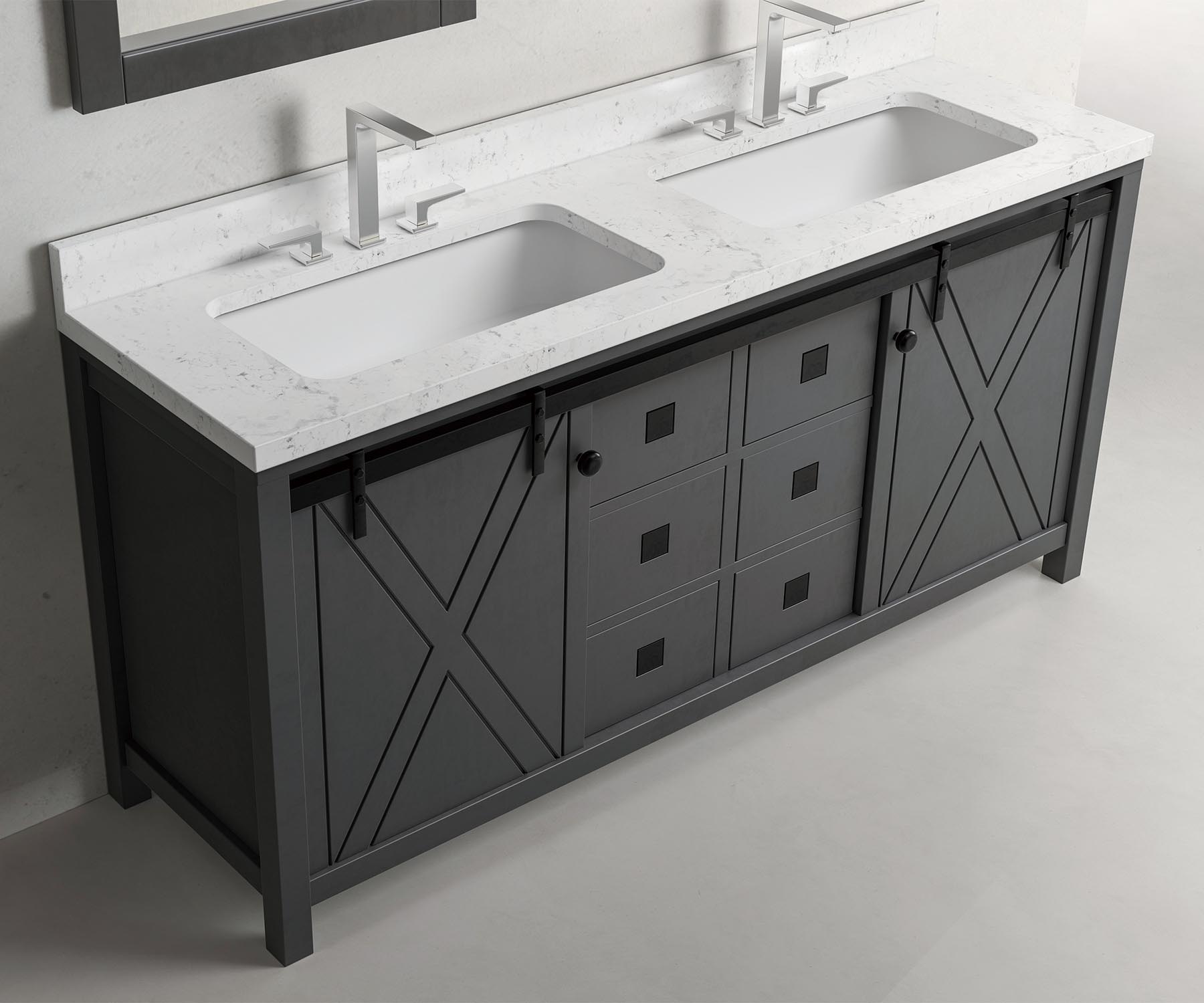 DTC Soft Close Wooden Drawer Freestanding Bathroom Cabinet